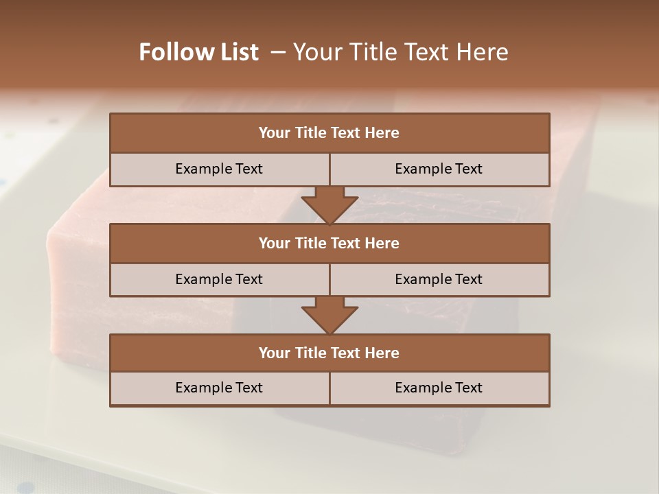 Butter Chocolate Fudge Fudge PowerPoint Template