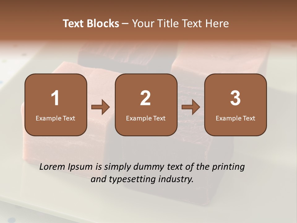 Butter Chocolate Fudge Fudge PowerPoint Template