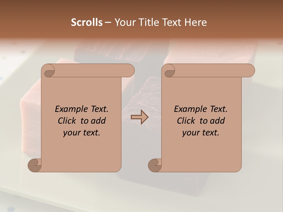 Butter Chocolate Fudge Fudge PowerPoint Template