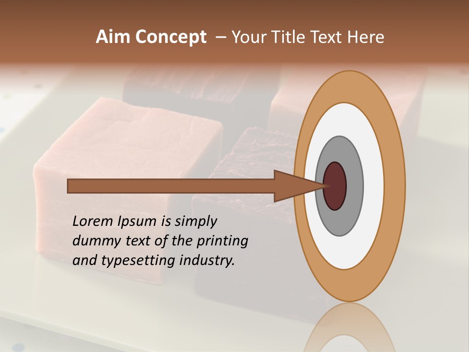 Butter Chocolate Fudge Fudge PowerPoint Template