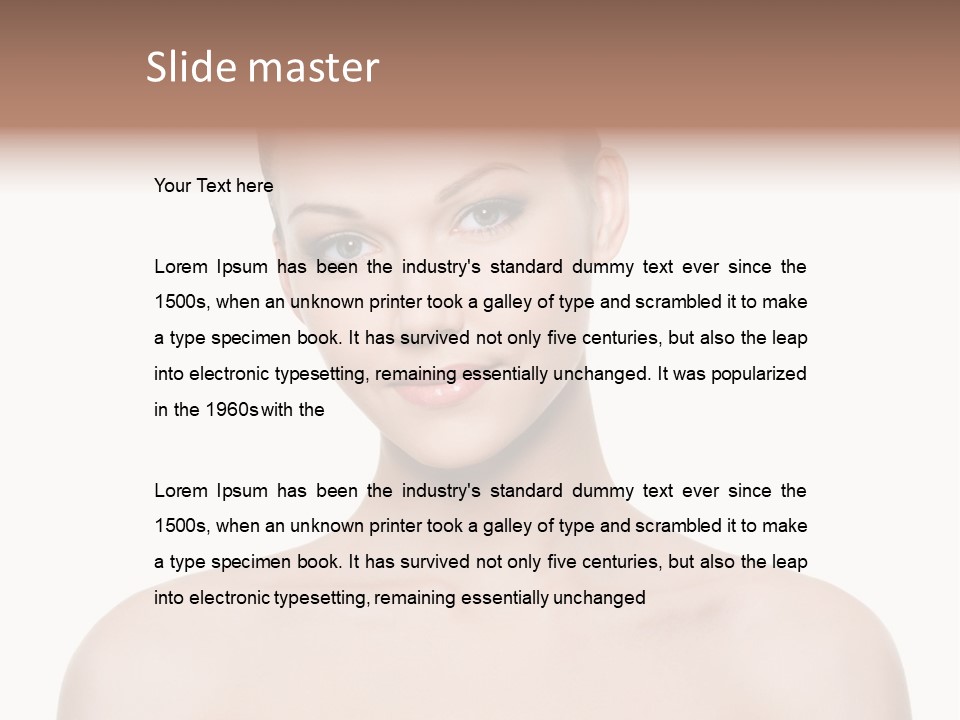 Face Hispanic White PowerPoint Template