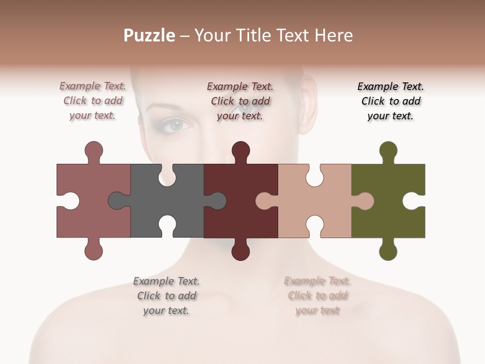 Face Hispanic White PowerPoint Template