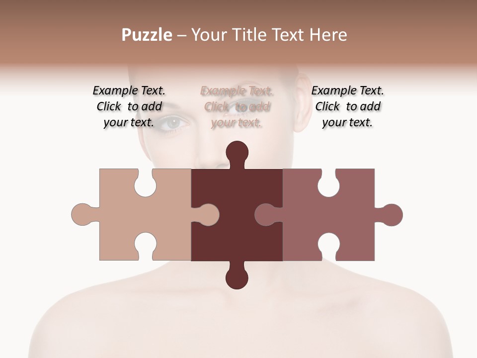 Face Hispanic White PowerPoint Template