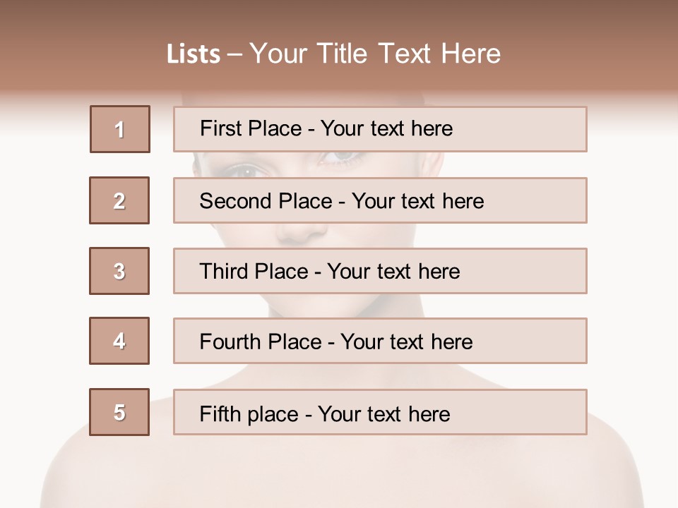 Face Hispanic White PowerPoint Template