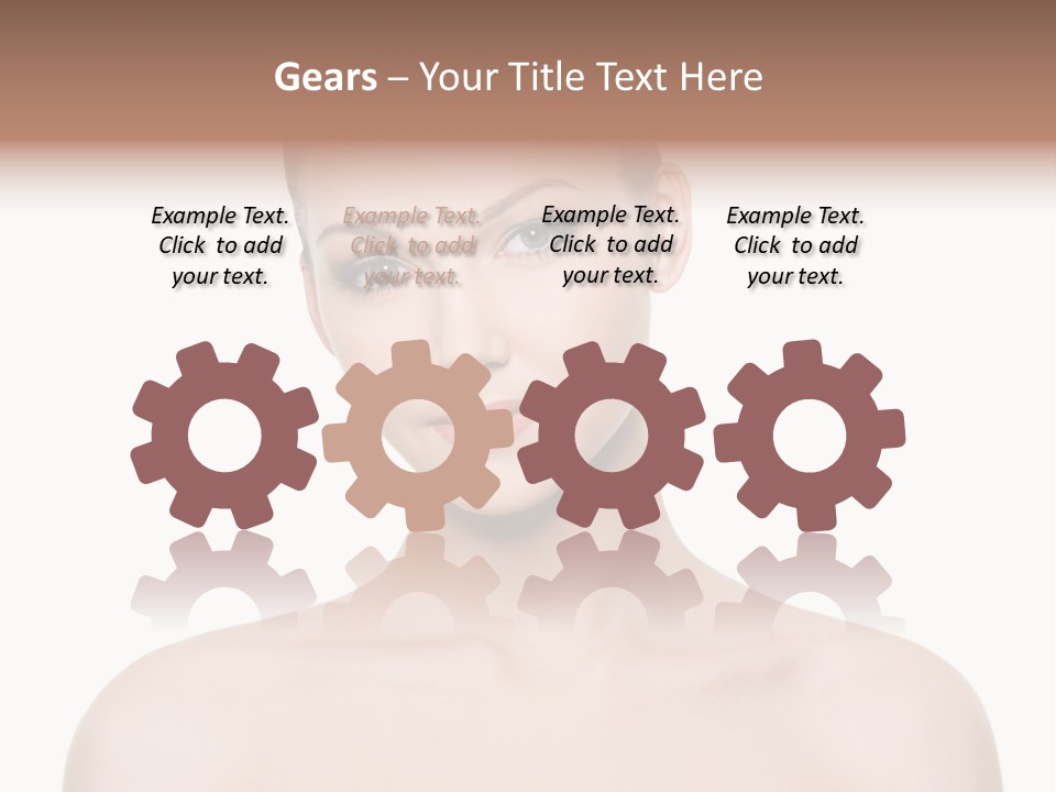 Face Hispanic White PowerPoint Template