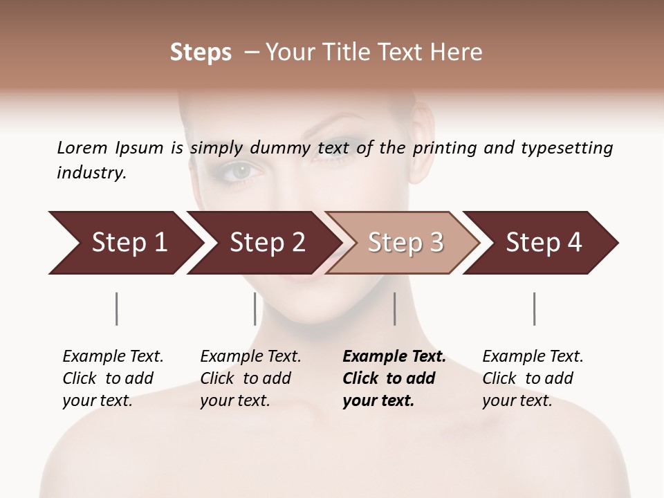 Face Hispanic White PowerPoint Template