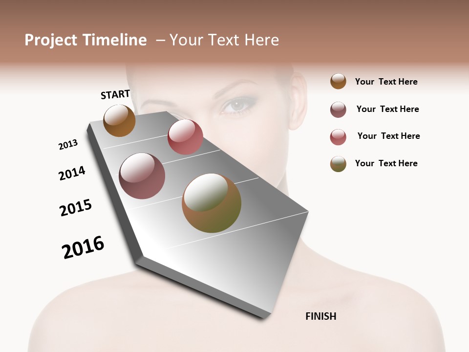 Face Hispanic White PowerPoint Template
