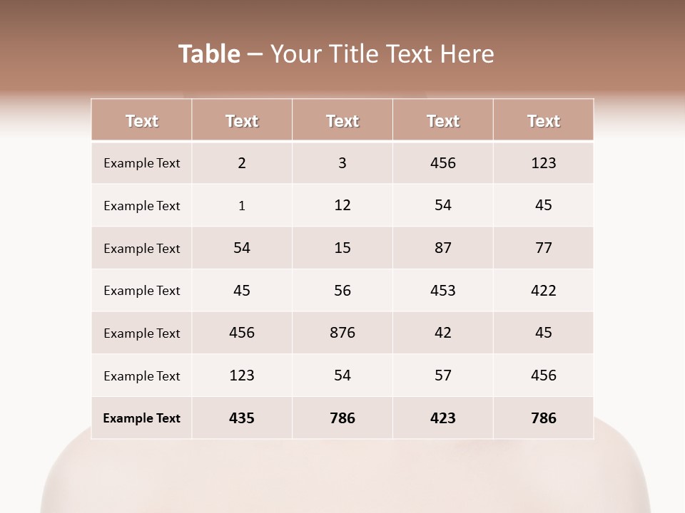 Face Hispanic White PowerPoint Template