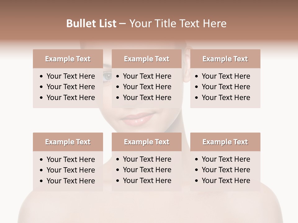 Face Hispanic White PowerPoint Template