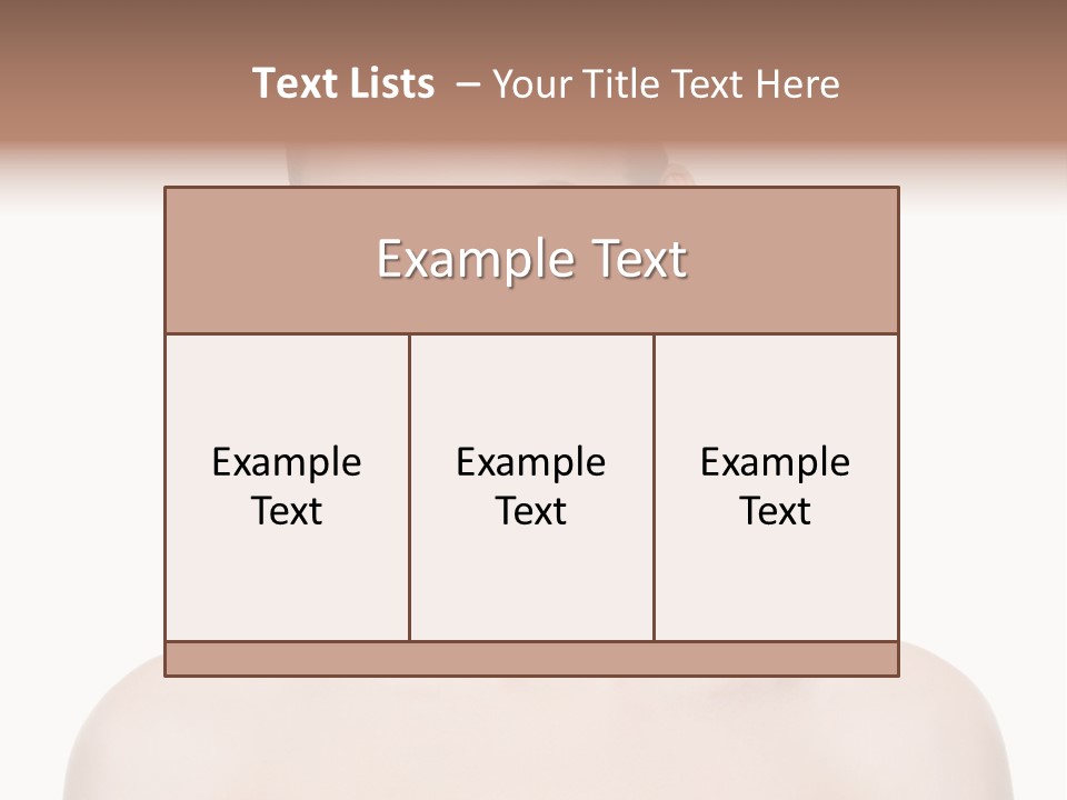 Face Hispanic White PowerPoint Template
