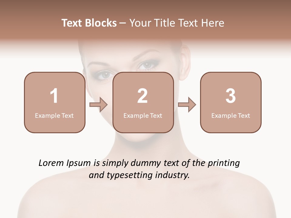 Face Hispanic White PowerPoint Template
