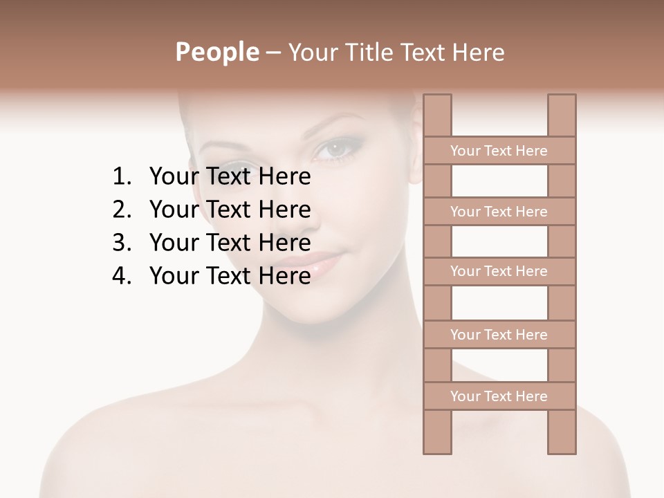 Face Hispanic White PowerPoint Template