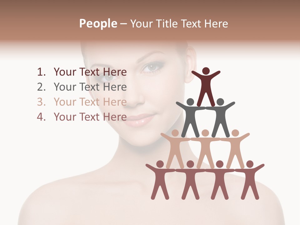 Face Hispanic White PowerPoint Template