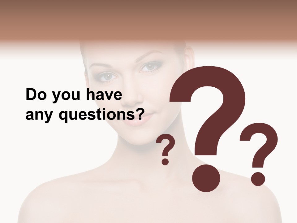 Face Hispanic White PowerPoint Template