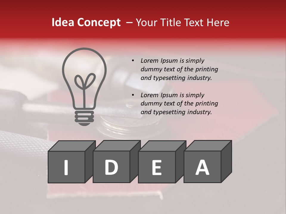 Knife Artisan Work PowerPoint Template