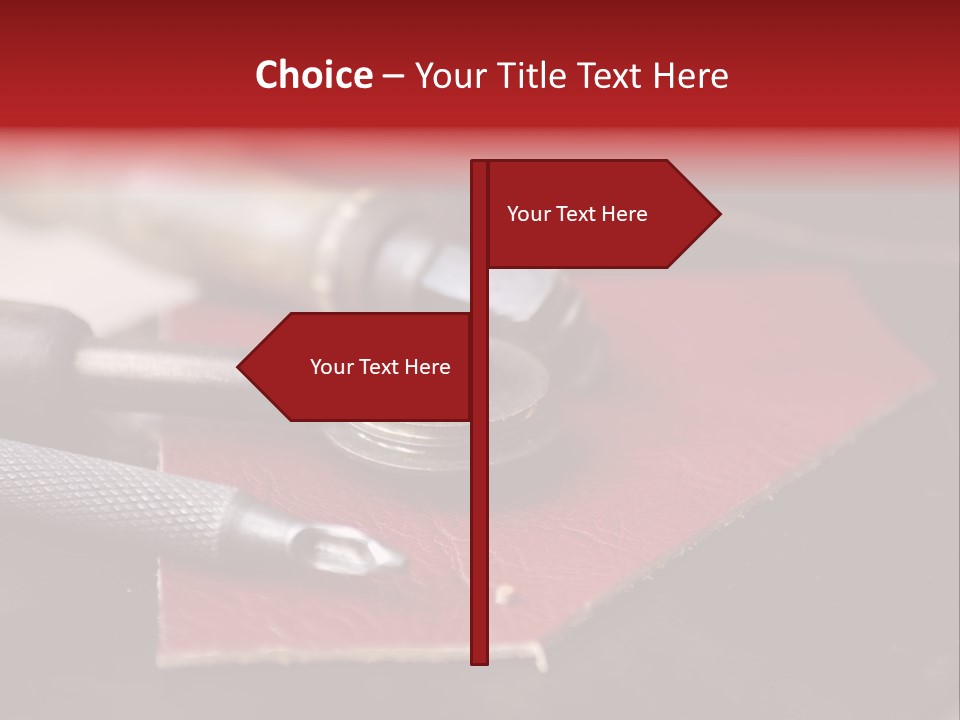 Knife Artisan Work PowerPoint Template