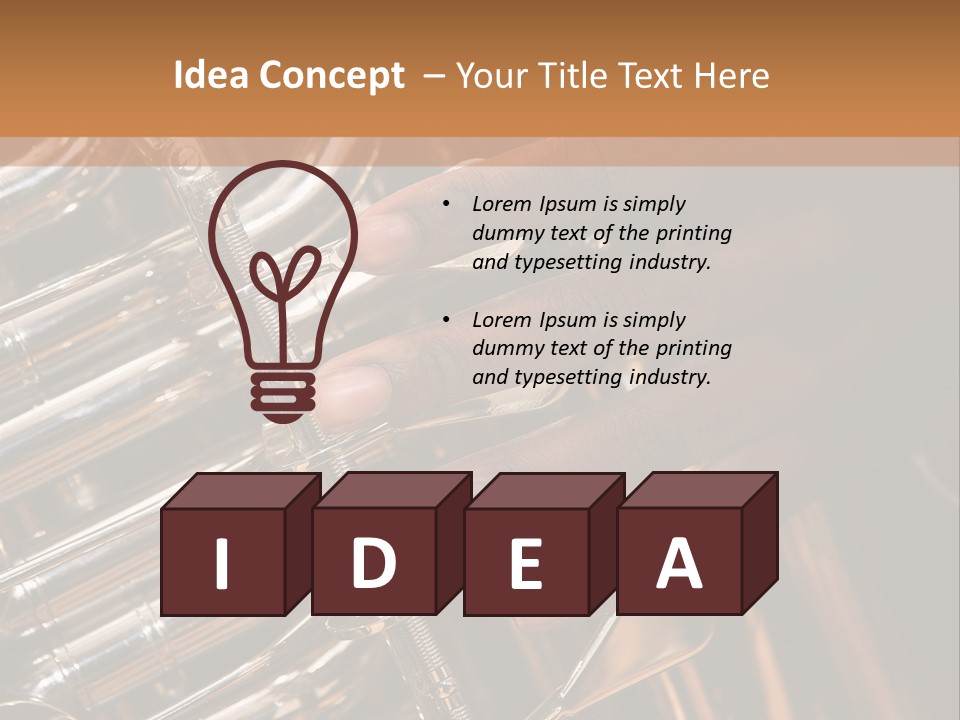 Focusing Music Occupation PowerPoint Template