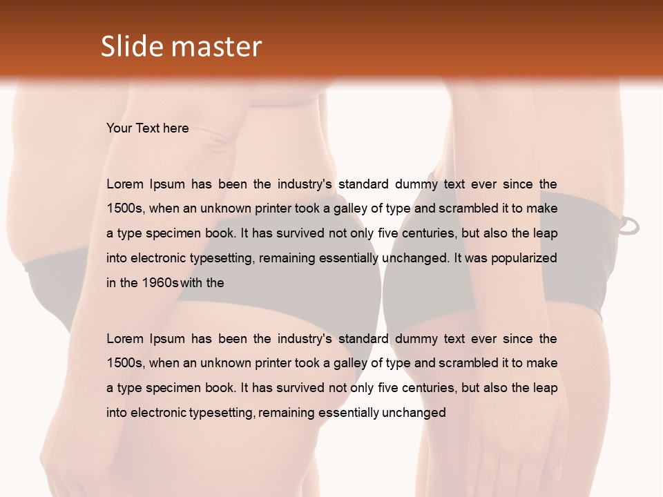 Underwear Different Skinny PowerPoint Template