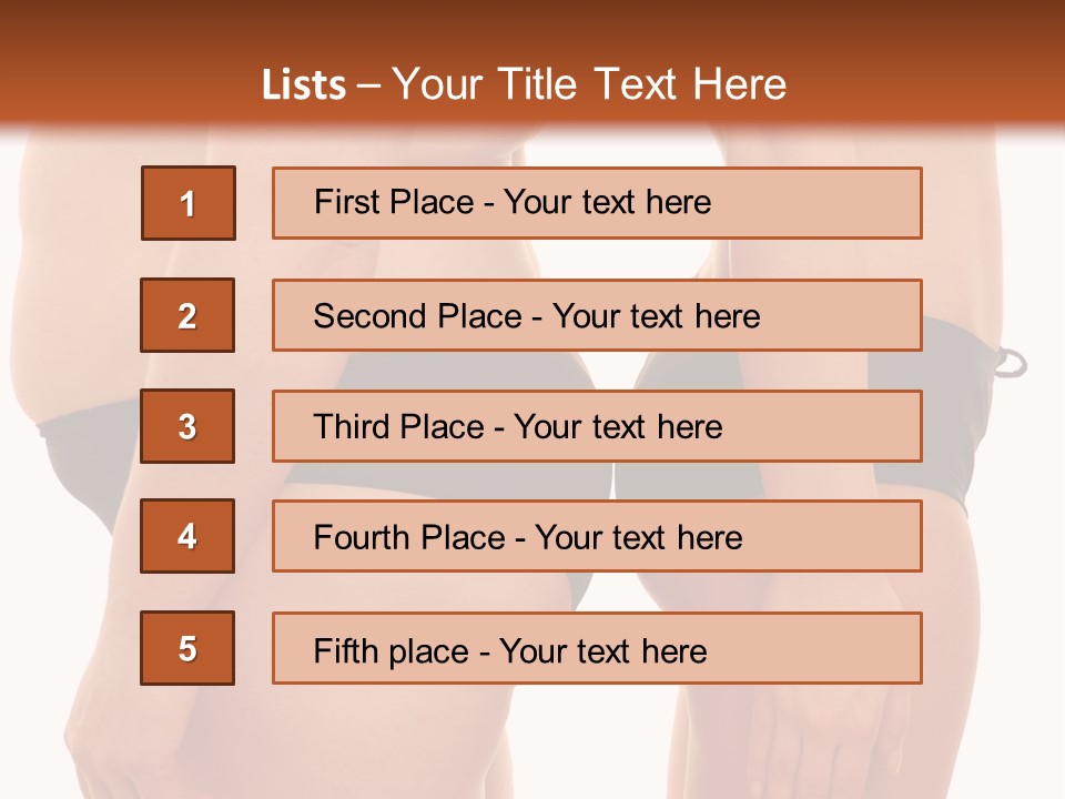 Underwear Different Skinny PowerPoint Template