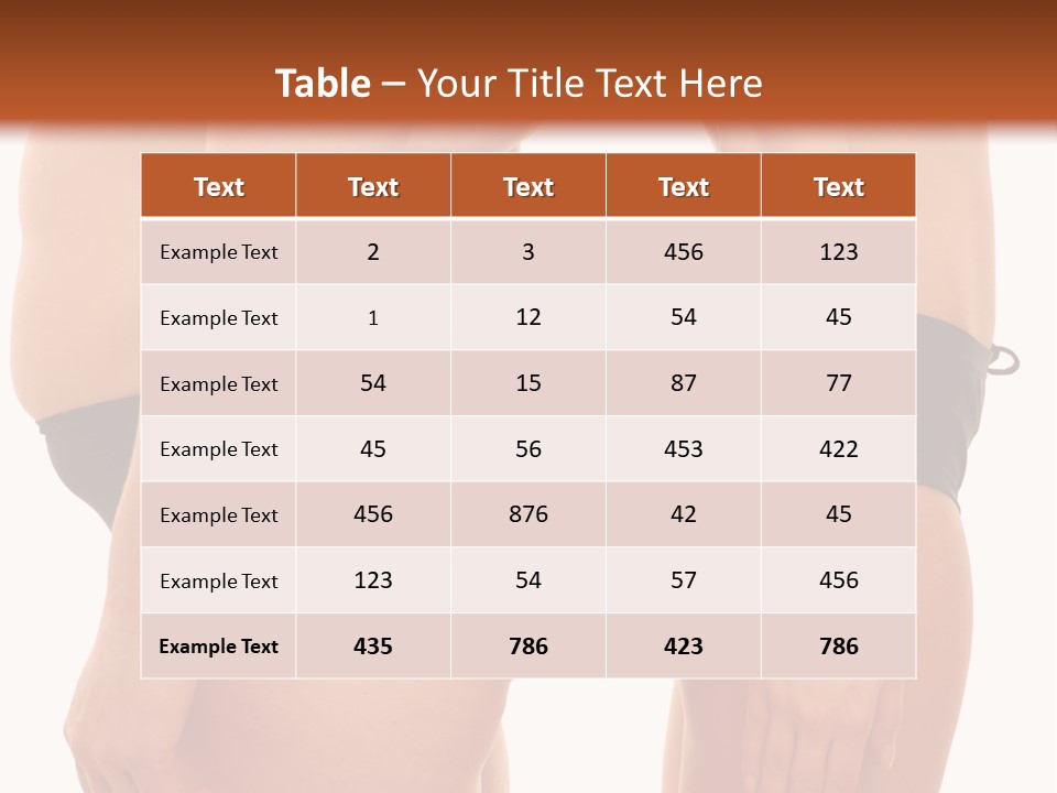 Underwear Different Skinny PowerPoint Template