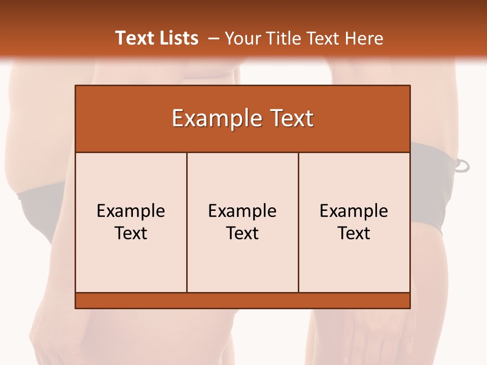 Underwear Different Skinny PowerPoint Template
