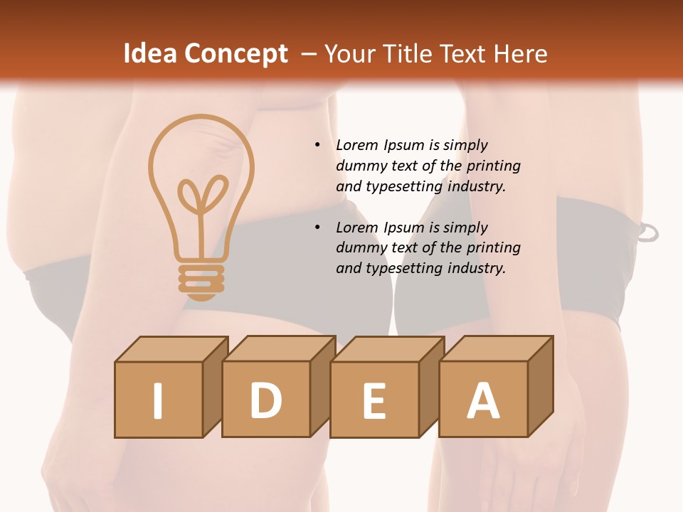 Underwear Different Skinny PowerPoint Template