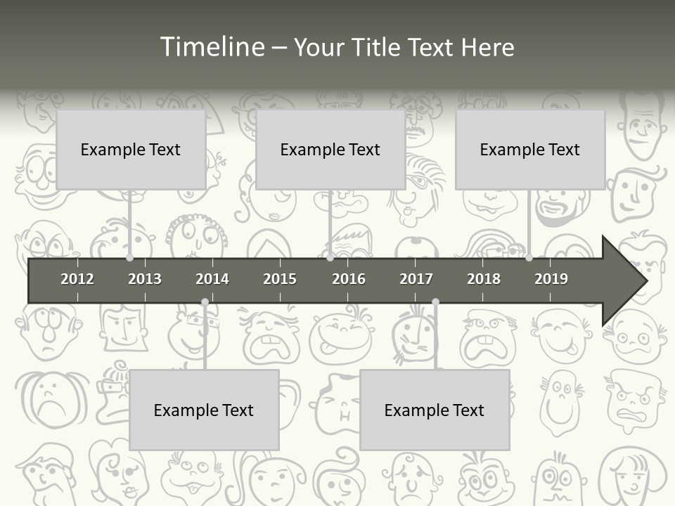 Facial Variation Women PowerPoint Template