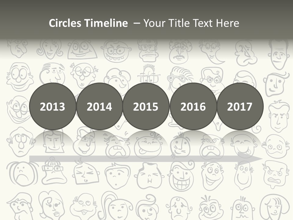 Facial Variation Women PowerPoint Template