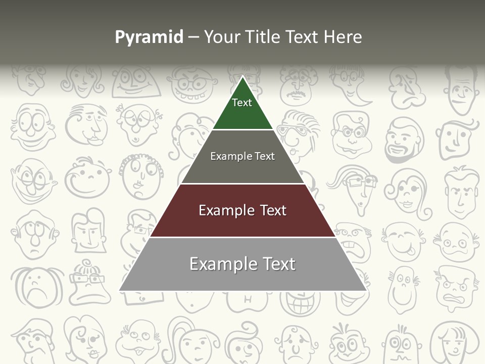 Facial Variation Women PowerPoint Template