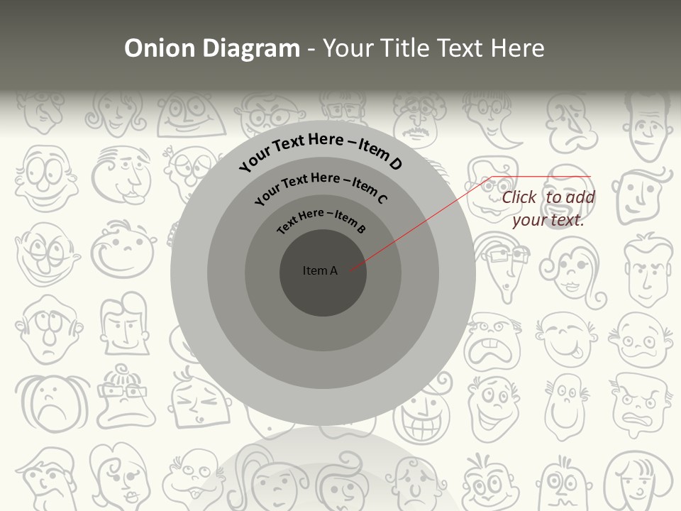 Facial Variation Women PowerPoint Template