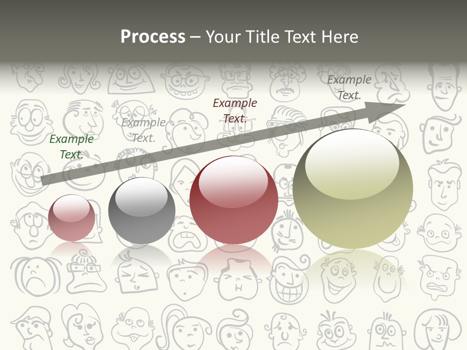 Facial Variation Women PowerPoint Template