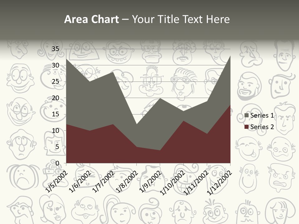 Facial Variation Women PowerPoint Template