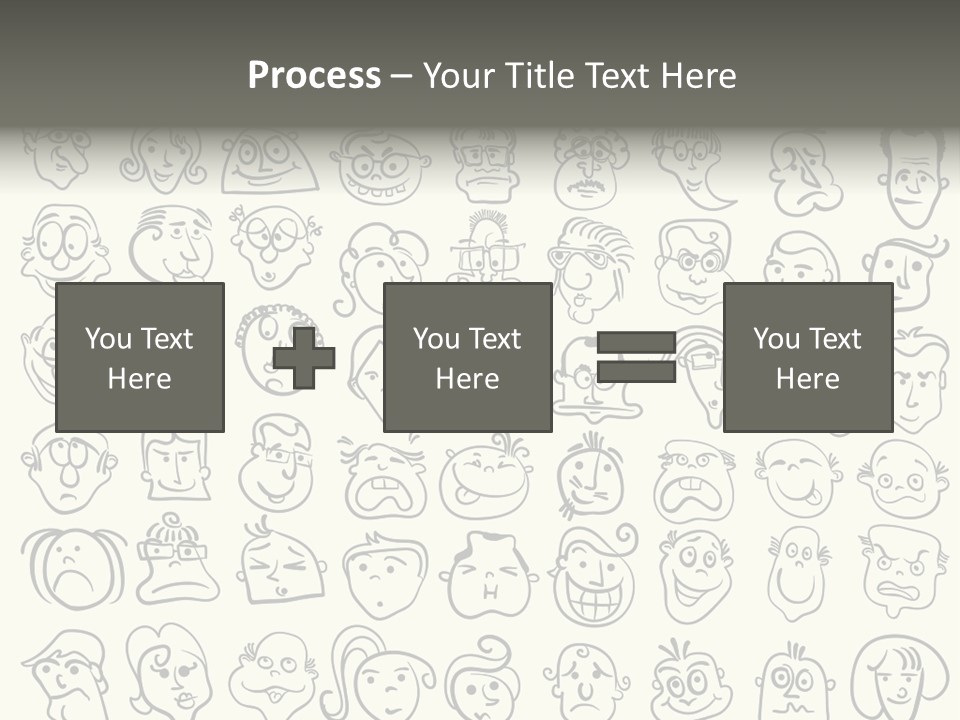 Facial Variation Women PowerPoint Template
