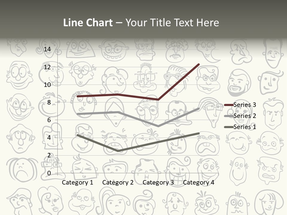 Facial Variation Women PowerPoint Template