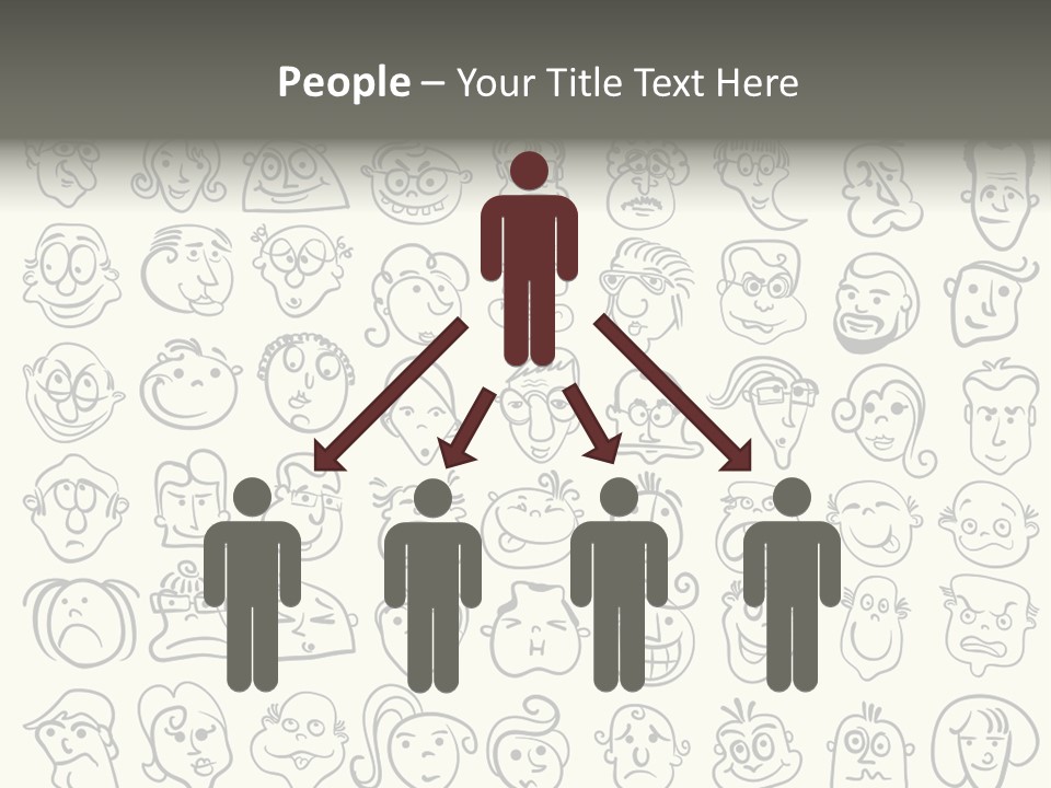 Facial Variation Women PowerPoint Template