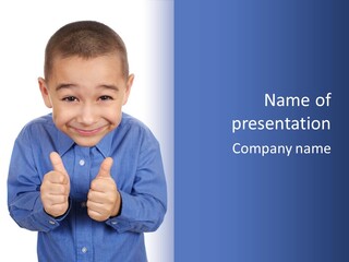 Face Hispanic White PowerPoint Template