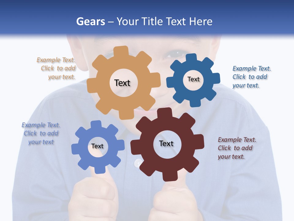 Face Hispanic White PowerPoint Template