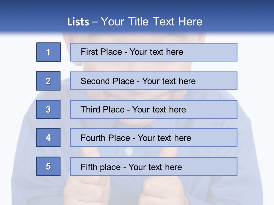 Face Hispanic White PowerPoint Template