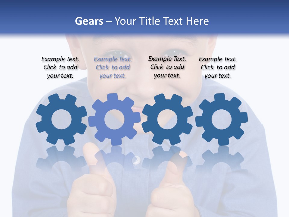 Face Hispanic White PowerPoint Template