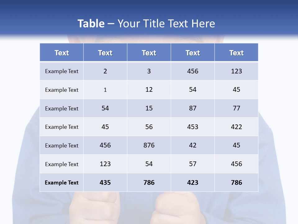 Face Hispanic White PowerPoint Template
