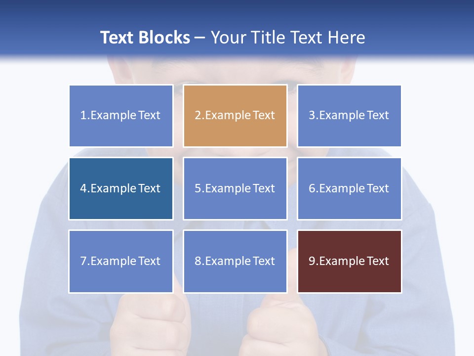 Face Hispanic White PowerPoint Template