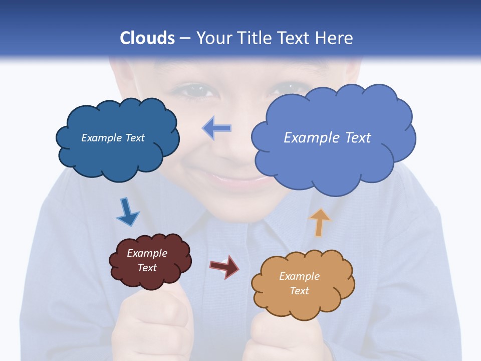 Face Hispanic White PowerPoint Template