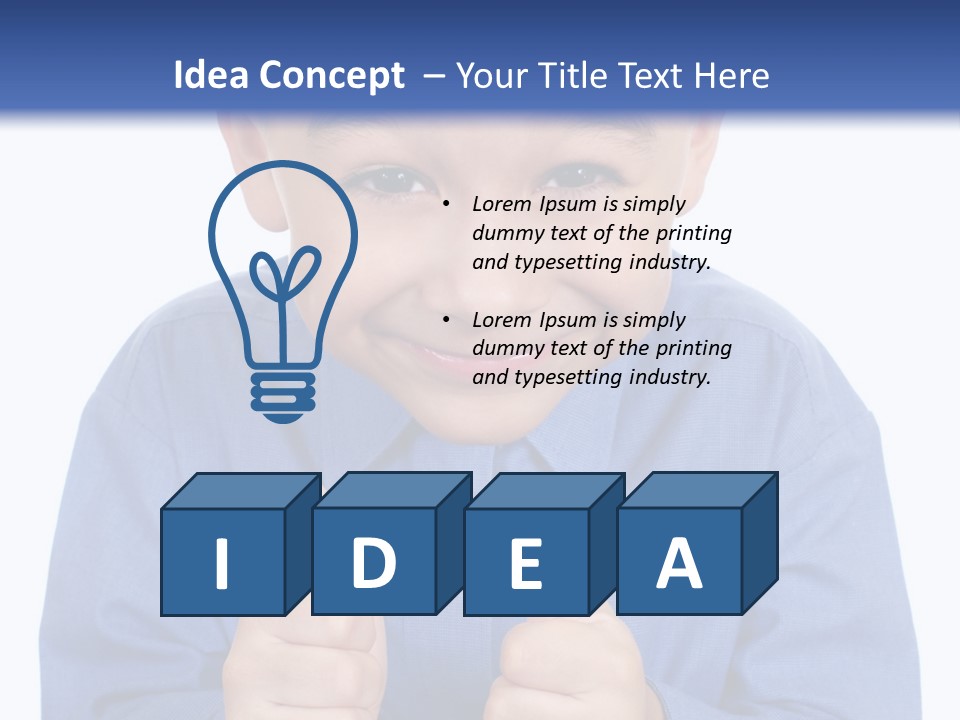 Face Hispanic White PowerPoint Template