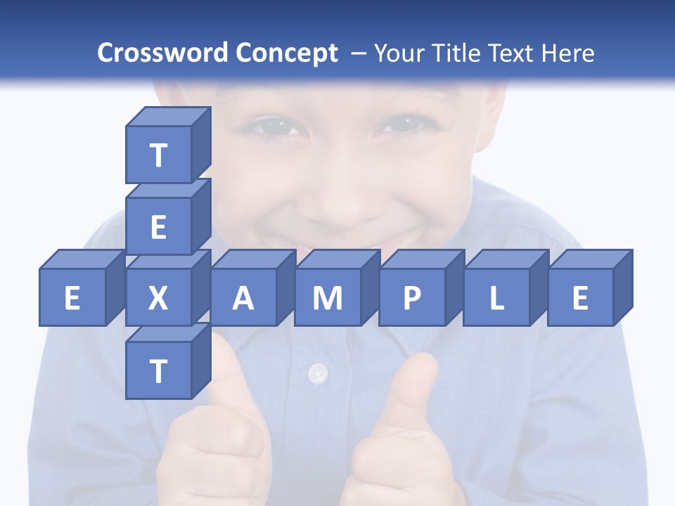 Face Hispanic White PowerPoint Template