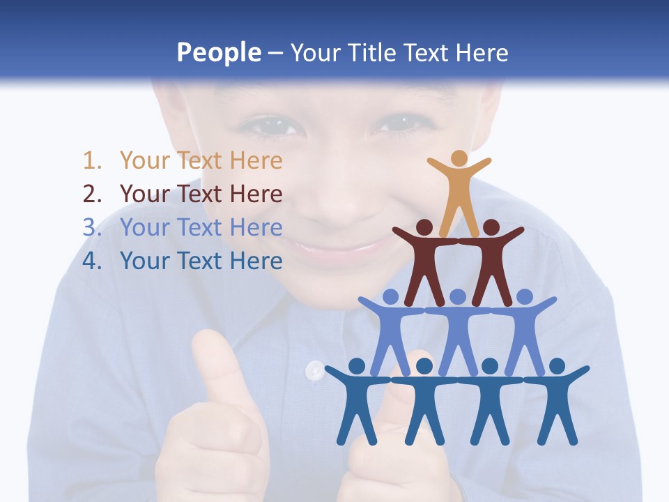 Face Hispanic White PowerPoint Template