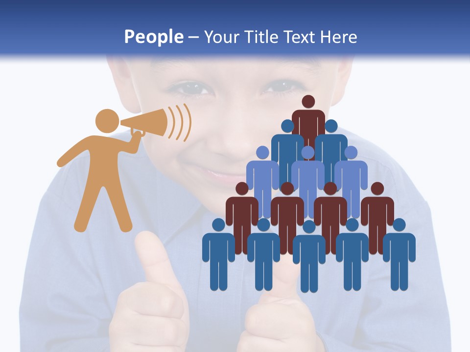 Face Hispanic White PowerPoint Template