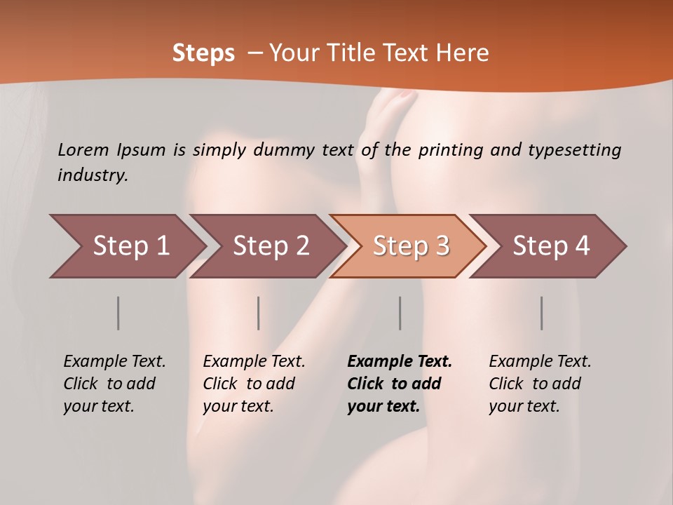 Long Sexy Fashion PowerPoint Template