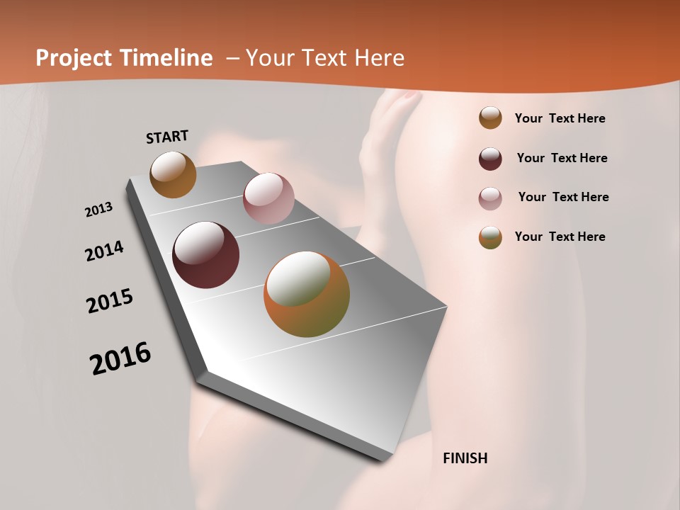 Long Sexy Fashion PowerPoint Template
