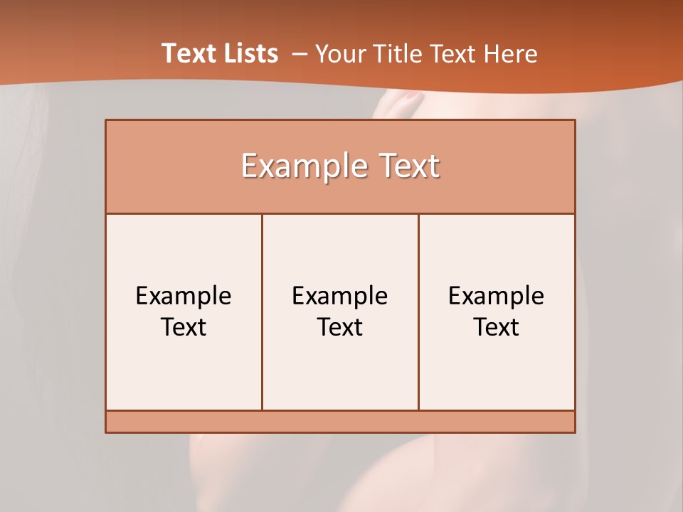 Long Sexy Fashion PowerPoint Template