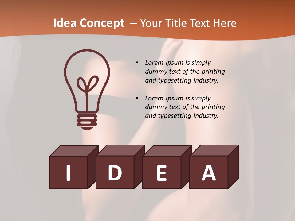 Long Sexy Fashion PowerPoint Template